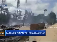 Sadis! Junta Myanmar Hanguskan 1 Desa