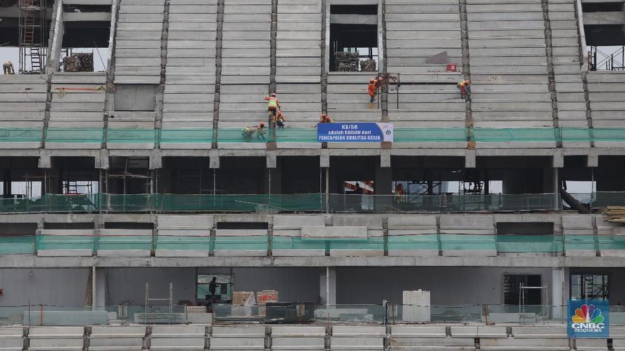 Jakarta International Stadium (JIS). (CNBC Indonesia/Andrean Kristianto)
