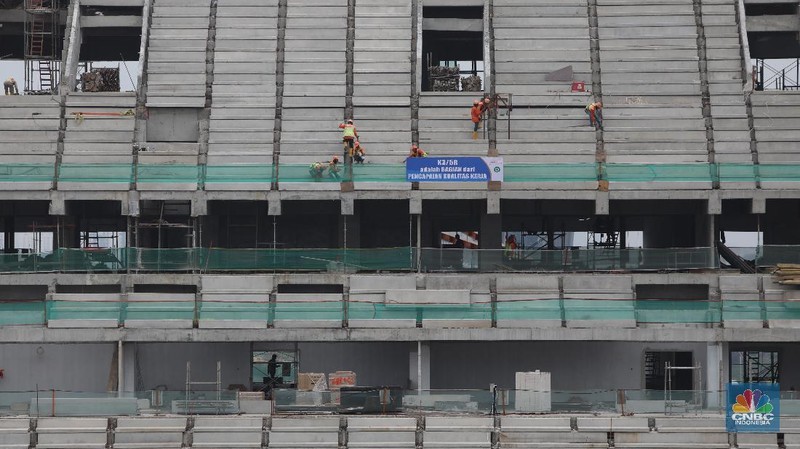 Jakarta International Stadium (JIS). (CNBC Indonesia/Andrean Kristianto)