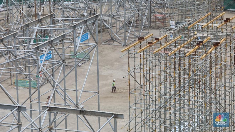 Jakarta International Stadium (JIS). (CNBC Indonesia/Andrean Kristianto)
