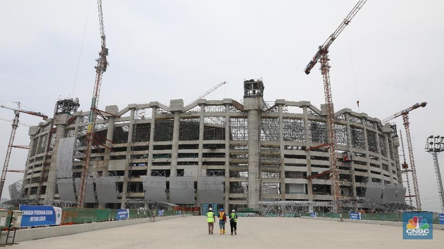 Jakarta International Stadium (JIS). (CNBC Indonesia/Andrean Kristianto)