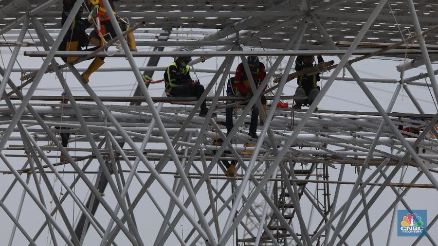 Jakarta International Stadium (JIS). (CNBC Indonesia/Andrean Kristianto)