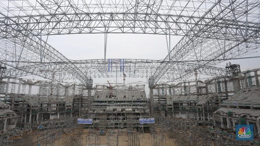 Jakarta International Stadium (JIS). (CNBC Indonesia/Andrean Kristianto)
