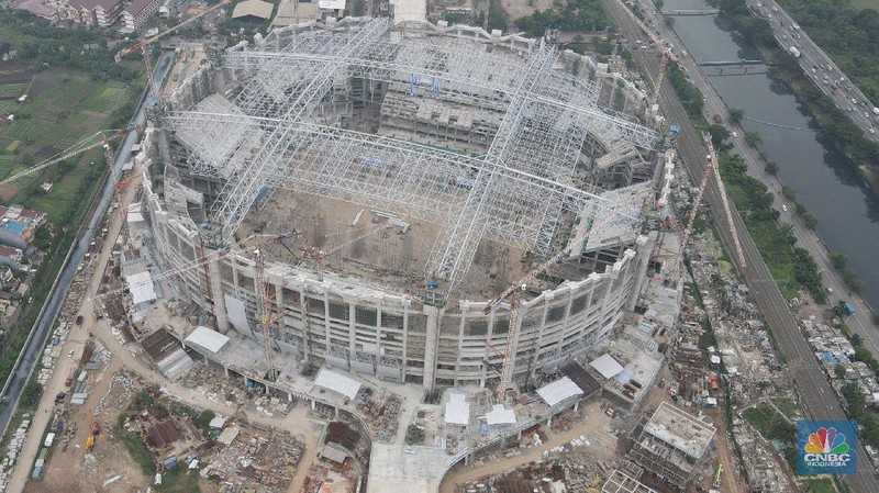 Jakarta International Stadium (JIS). (CNBC Indonesia/Andrean Kristianto)
