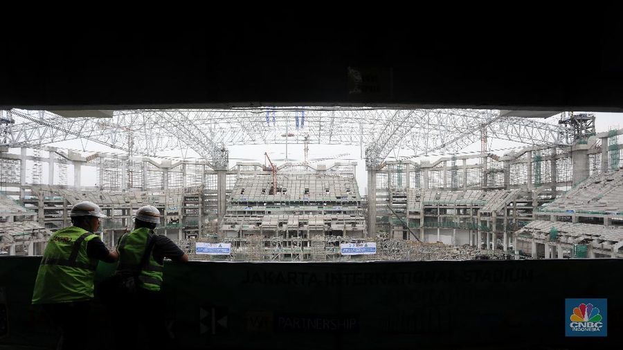 Jakarta International Stadium (JIS). (CNBC Indonesia/Andrean Kristianto)