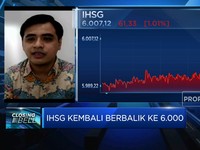 Optimisme di Akhir Perdagangan, IHSG Berbalik ke Level 6.000