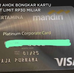 Geger Ahok Bongkar Kartu Kredit Pertamina Limit Rp 30 Miliar