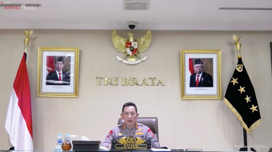 Kapolri Listyo Sigit Prabowo (Tangkapan Layar Youtube)