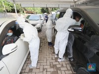 Kasus Covid-19 'Meledak', DKI Masuk Zona Oranye Risiko Sedang