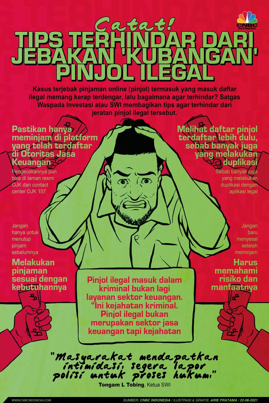 Infografis: Catat! Tips Terhindar dari Jebakan 'Kubangan' Pinjol Ilegal
