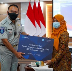 Jasa Raharja Beri Bantuan Rp 1,45 M untuk Ahli Waris Nanggala