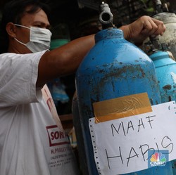 Konkret Covid Meledak! Tabung Oksigen di RI Jadi Rebutan