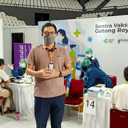 Karyawan Bank Muamalat Ikut Vaksinasi Gotong Royong