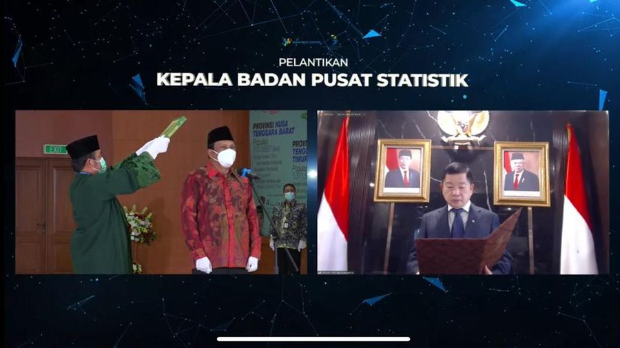 Pelantikan Kepala BPS Margo Yuwono (Youtube BPS)