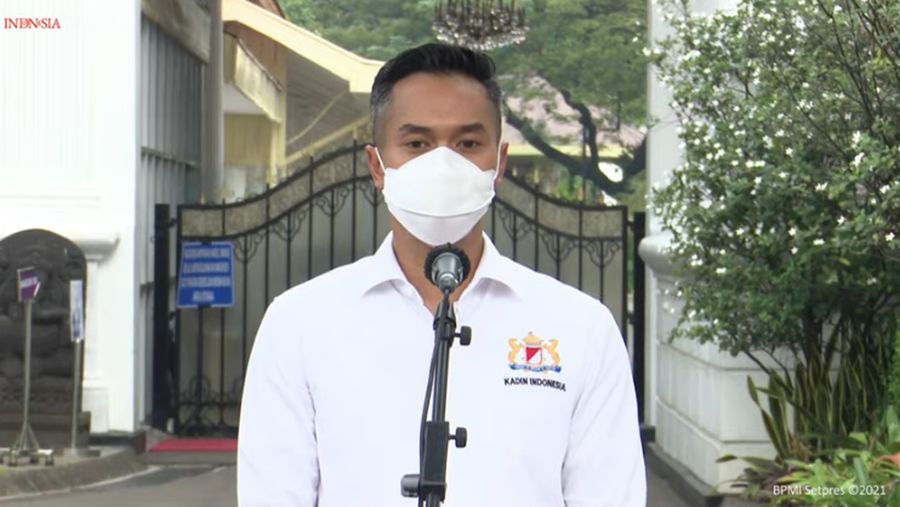 Anindya N Bakrie (Tangkapan Layar Youtube Sekretariat Presiden)