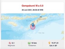 Alert! Setelah Gunung Kidul, Kupang Diguncang Gempa M 5.1