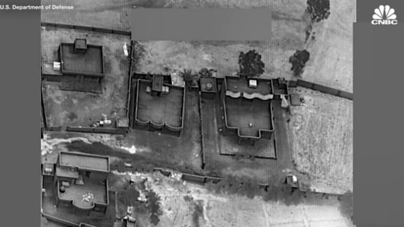 Serangan udara AS di Irak dan Suriah. (Tangkapan Layar U.S. Department of Defense via CNBC)