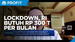 Ekonom: Jika Lockdown, RI Butuh Anggaran Rp 300 Triliun/bulan