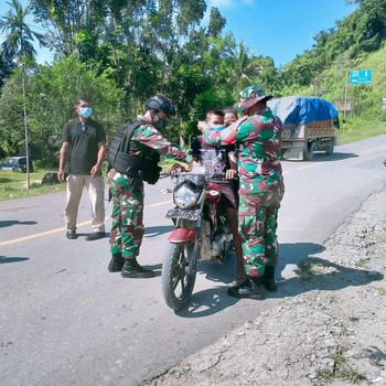 Satgas Yonif 512/QY Tekan penyebaran Covid-19 di Batas Papua