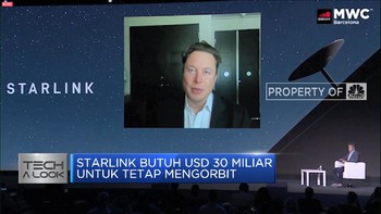Starlink Butuh USD 30 Miliar Untuk Tetap Mengorbit