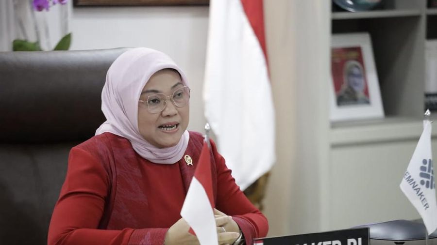 Menteri Ketenagakerjaan, Ida Fauziyah, menyambut baik putusan Mahkamah Konstitusi (MK) yang tidak menerima gugatan (Konfederasi) Serikat Buruh Sejahtera Indonesia ((K)SBSI)
