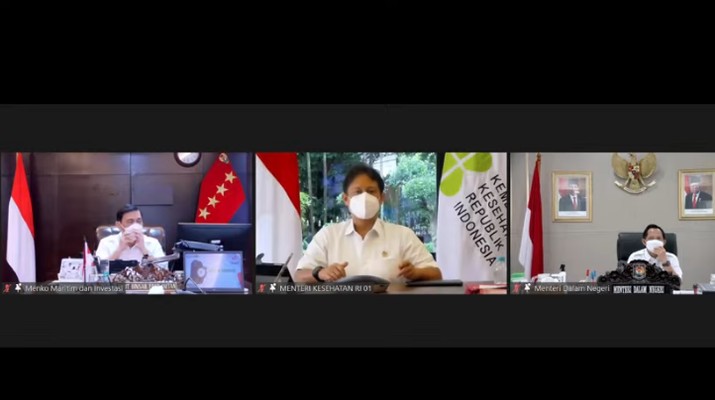 onferensi Pers PPKM Darurat (Tangkapan Layar Youtube Kemenko Marves) onferensi Pers PPKM Darurat (Tangkapan Layar Youtube Kemenko Marves)
