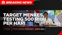 PPKM Darurat, Menkes Targetkan Testing Hingga 500 Ribu/hari