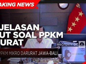 Simak! Penjelasan Menko Luhut Soal PPKM Darurat Jawa-Bali