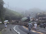 Ngeri! Begini Penampakan Jepang Diterjang Longsor