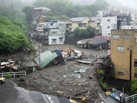 Potret Longsor di Jepang Akibat Hujan Deras, 20 Orang Hilang