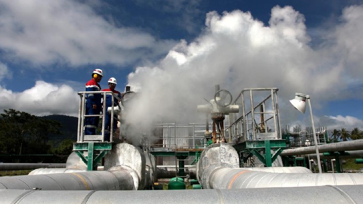 Pembangkit Listrik Tenaga Panas Bumi (PLTP) PT Pertamina Geothermal Energy (PGE). (Dok. PGE) Pembangkit Listrik Tenaga Panas Bumi (PLTP) PT Pertamina Geothermal Energy (PGE). (Dok. PGE)