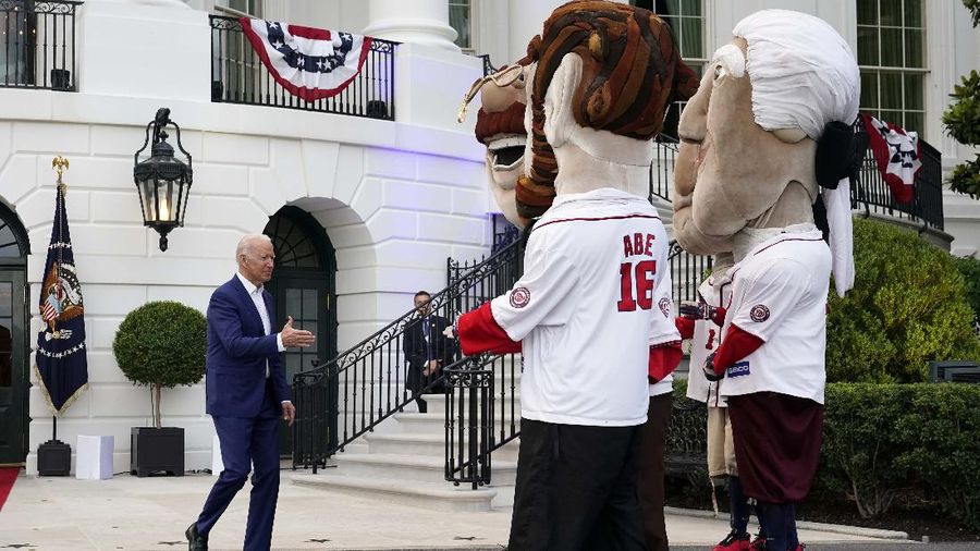 Biden gelar pesta di gedung putih. (AP/Patrick Semansky)