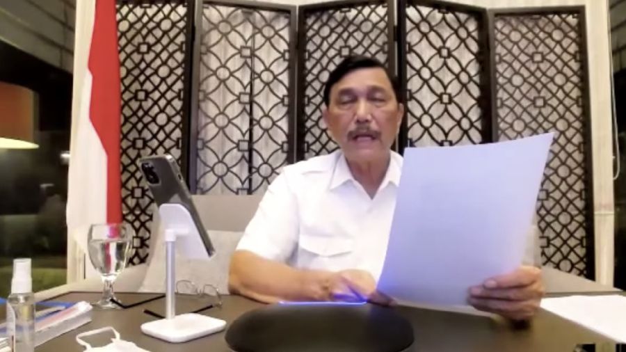 Konferensi Pers Virtual PPKM Darurat Jawa - Bali
