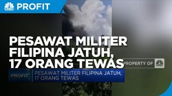 Pesawat Militer Filipina Jatuh, 17 Orang Tewas