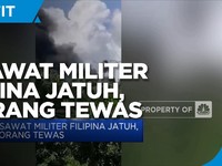 Pesawat Militer Filipina Jatuh, 17 Orang Tewas