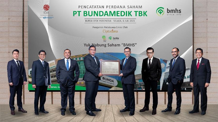 PT Bundamedik Tbk (BMHS) Melaksanakan Pencatatan dan Perdagangan Saham Perdana di Bursa Efek Indonesia