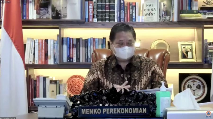 Konferensi Pers Antisipasi Lonjakan Kasus Covid-19 di Luar Jawa-Bali, Pemerintah Memperketat PPKM Mikro dan Menegakkan Kedisiplinan Masyarakat. (Tangkapan layar BNPB Indonesia)