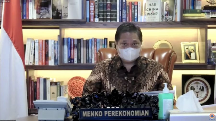Konferensi Pers Antisipasi Lonjakan Kasus Covid-19 di Luar Jawa-Bali, Pemerintah Memperketat PPKM Mikro dan Menegakkan Kedisiplinan Masyarakat. (Tangkapan layar BNPB Indonesia)
