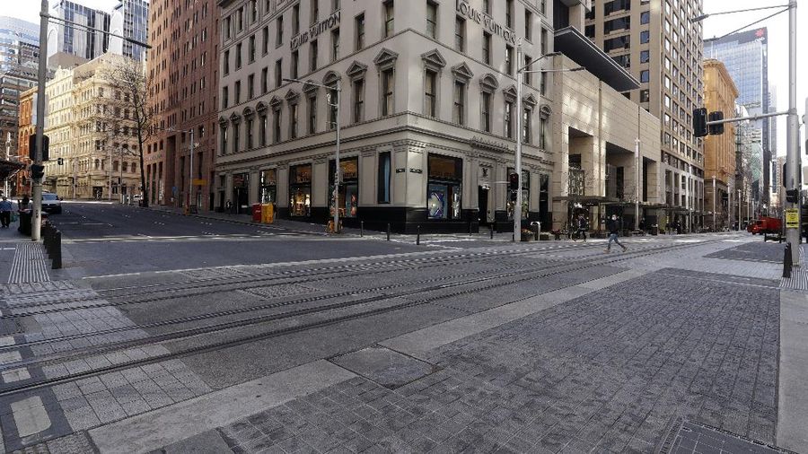 Lockdown Sydney diperpanjang. (AP/Rick Rycroft)