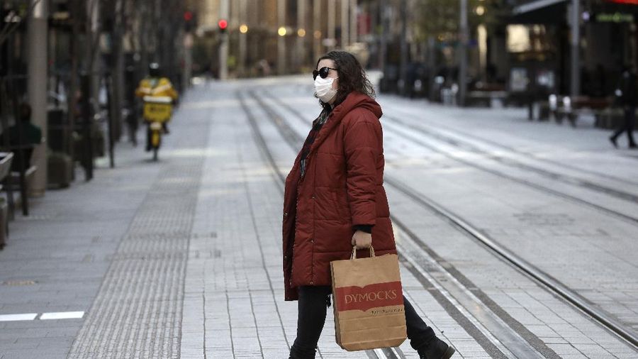 Lockdown Sydney diperpanjang. (AP/Rick Rycroft)
