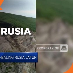 Pesawat Baling-baling Rusia Jatuh