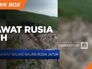 Pesawat Baling-baling Rusia Jatuh