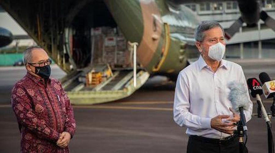 Serah Terima Bantuan Dukung Upaya Indonesia Mengatasi COVID-19, (9/7/2021).
