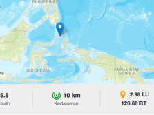 Gempa 5,8 M Guncang Maluku Utara, Tak Berpotensi Tsunami!