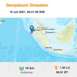Usai Sulut, Giliran Nias Utara Diguncang Gempa M 5,6