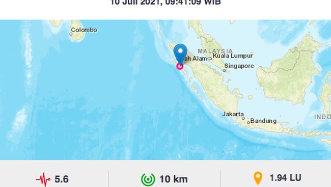Usai Sulut Giliran Nias Utara Diguncang Gempa M 5 6