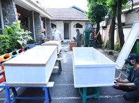 Peduli Korban COVID-19, PDSI Bantu Penyediaan Peti Jenazah