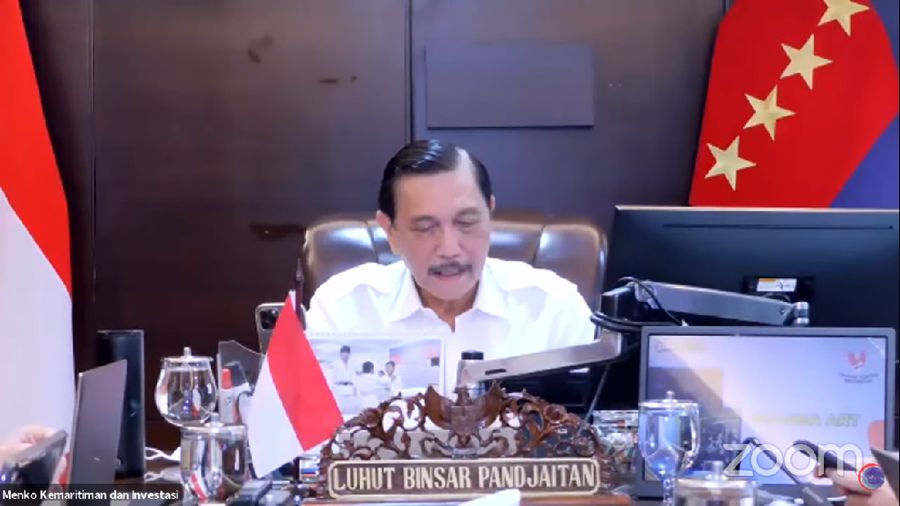 Konferensi Pers Menteri Koordinator Bidang Kemaritiman Luhut Binsar Panjaitan Media Update Kondisi PPKM Darurat (Tangkapan Layar Youtube/Kementerian Koordinator Bidang Kemaritiman)