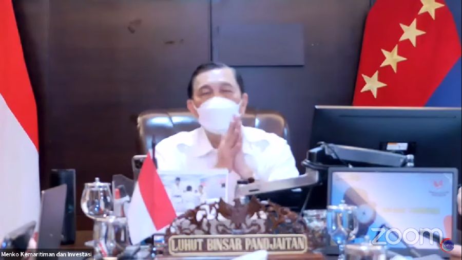 Konferensi Pers Menteri Koordinator Bidang Kemaritiman Luhut Binsar Panjaitan Media Update Kondisi PPKM Darurat (Tangkapan Layar Youtube/Kementerian Koordinator Bidang Kemaritiman)