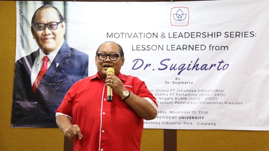 Mantan Menteri BUMN Sugiharto (Ist.President.ac.id)